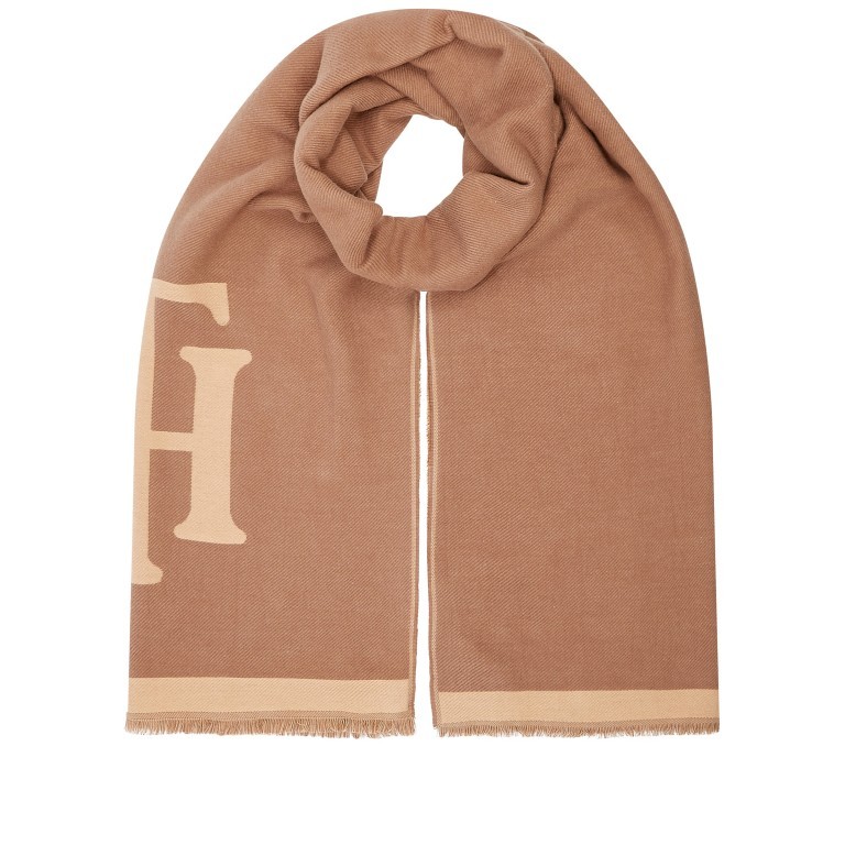 Schal Feminine Brushed Scarf Timeless Camel, Farbe: cognac, Marke: Tommy Hilfiger, EAN: 8720115046343, Bild 1 von 1