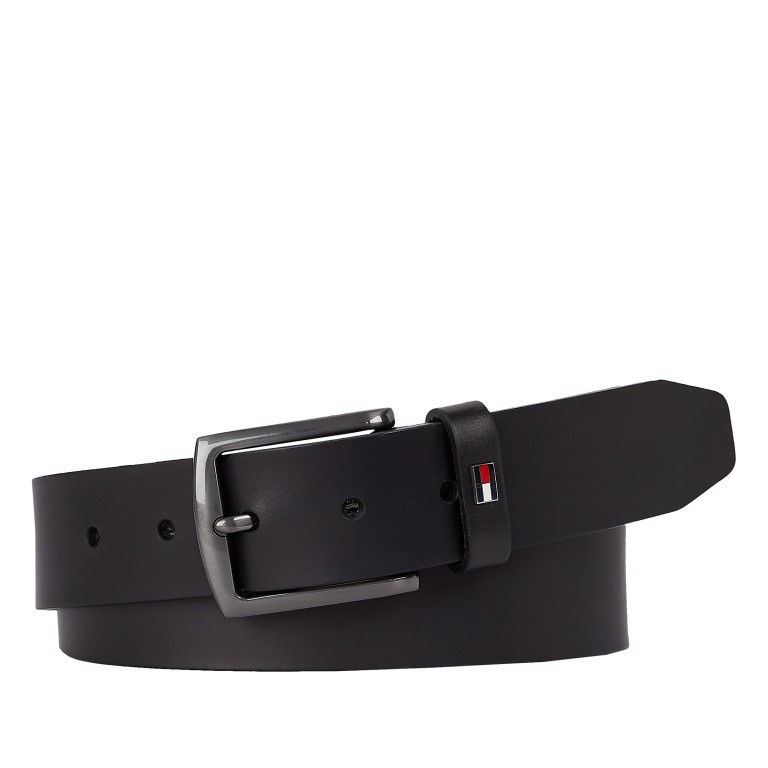 Gürtel Denton Bundweite 110 CM Black, Farbe: schwarz, Marke: Tommy Hilfiger, EAN: 8720115041713, Bild 1 von 1