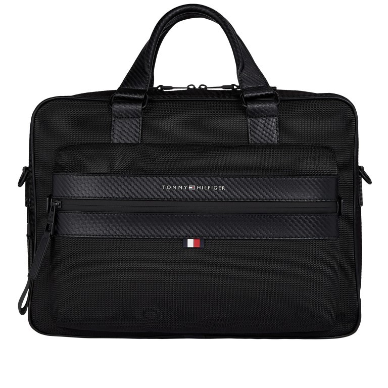 Aktentasche Elevated 48 Hour Bag mit Laptopfach 15.6 Zoll Black, Farbe: schwarz, Marke: Tommy Hilfiger, EAN: 8720115051125, Abmessungen in cm: 40x30x12.5, Bild 1 von 1