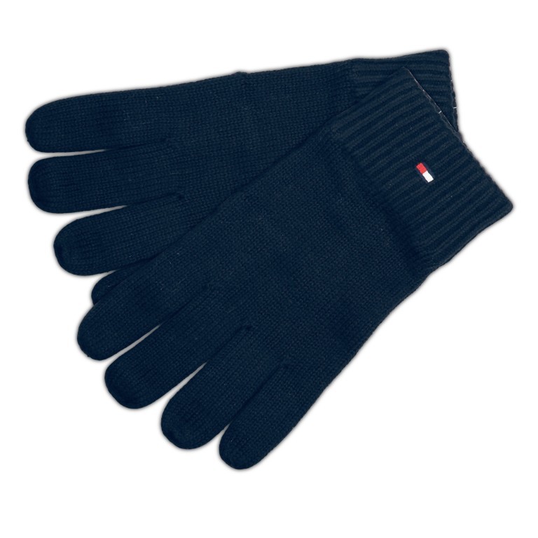 Handschuhe Pima Cotton Gloves ONE-SIZE, Farbe: blau/petrol, Marke: Tommy Hilfiger, EAN: 8720111775261, Bild 1 von 1