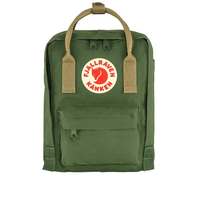 Rucksack Kånken Mini Spruce Green Clay, Farbe: grün/oliv, Marke: Fjällräven, EAN: 7323450689902, Abmessungen in cm: 20x29x13, Bild 1 von 15