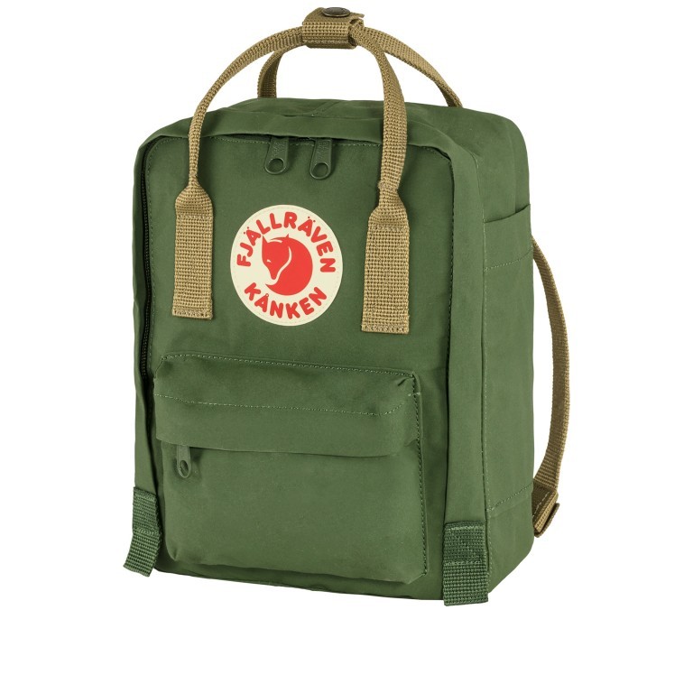 Rucksack Kånken Mini Spruce Green Clay, Farbe: grün/oliv, Marke: Fjällräven, EAN: 7323450689902, Abmessungen in cm: 20x29x13, Bild 2 von 15