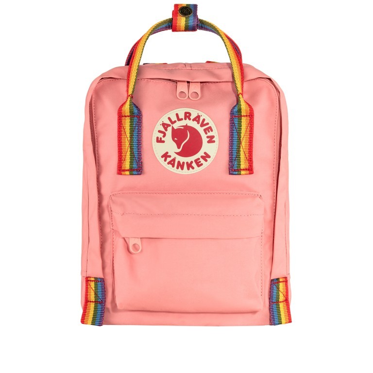 Rucksack Kånken Mini Pink Rainbow Pattern, Farbe: rosa/pink, Marke: Fjällräven, EAN: 7323450752873, Abmessungen in cm: 20x29x13, Bild 1 von 13