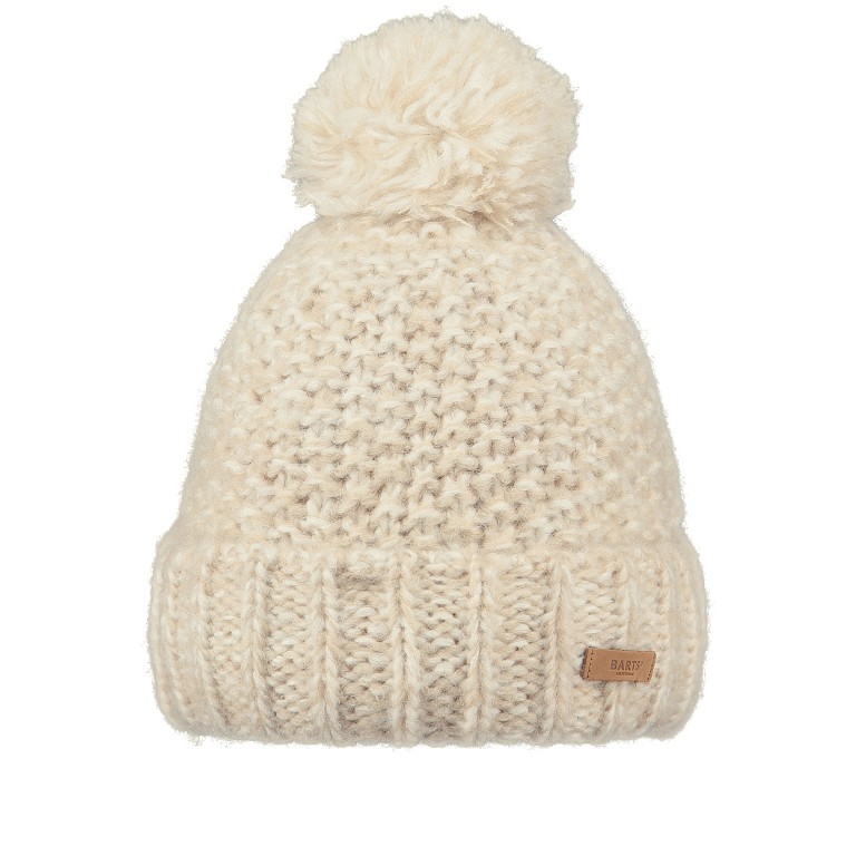 Mütze Aitane mit Bommel Cream, Farbe: beige, Marke: Barts, EAN: 8717457707230, Bild 1 von 4
