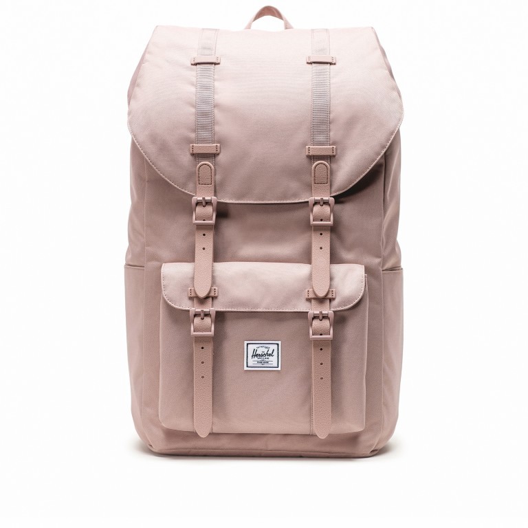 Rucksack Little America Eco Rubber Straps Volumen 23 Liter Ash Rose, Farbe: rosa/pink, Marke: Herschel, EAN: 0828432497713, Abmessungen in cm: 28x50x17, Bild 1 von 5