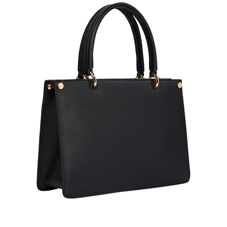 Handtasche Lock Satchel Black, Farbe: schwarz, Marke: Tommy Hilfiger, EAN: 8720116191554, Abmessungen in cm: 26x18x8, Bild 2 von 3