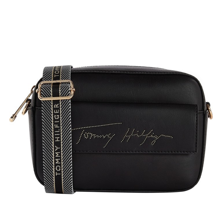 Umhängetasche Iconic Camera Bag Black, Farbe: schwarz, Marke: Tommy Hilfiger, EAN: 8720116194814, Abmessungen in cm: 21.5x15x7, Bild 1 von 3