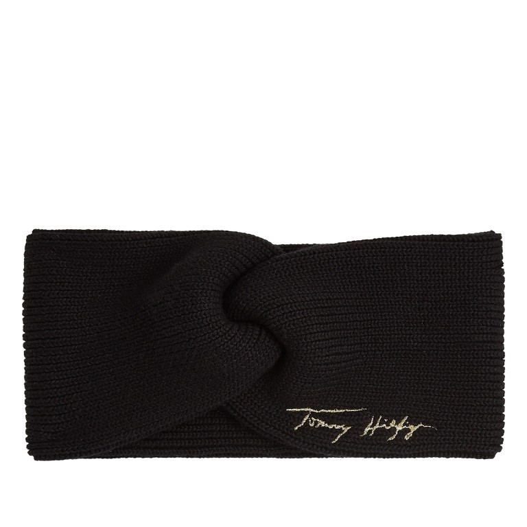 Stirnband Signature Headband Black, Farbe: schwarz, Marke: Tommy Hilfiger, EAN: 8720116264074, Bild 1 von 1