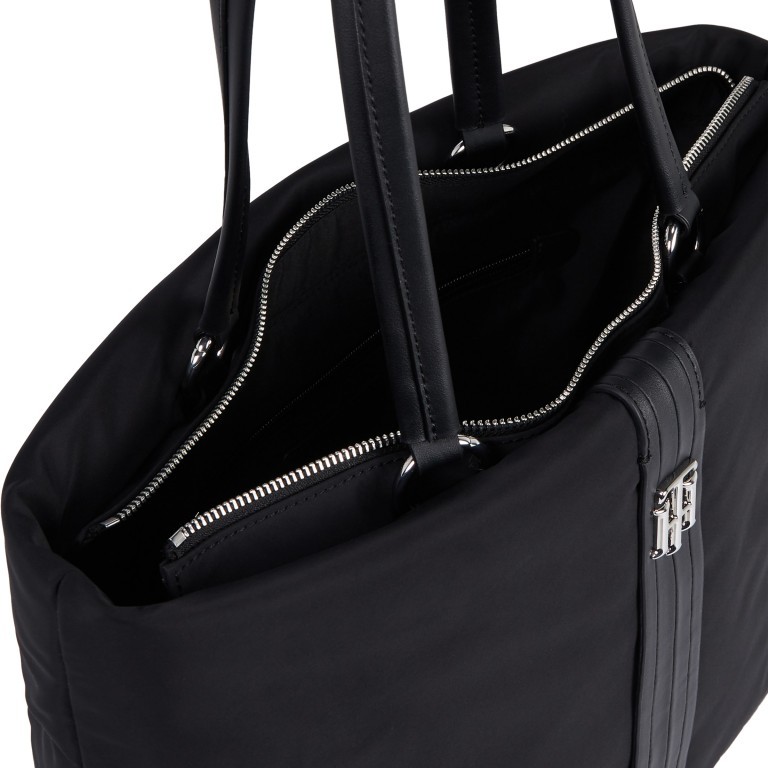 Shopper Relaxed Tote Bag Black, Farbe: schwarz, Marke: Tommy Hilfiger, EAN: 8720116217353, Abmessungen in cm: 38x30x14, Bild 4 von 4