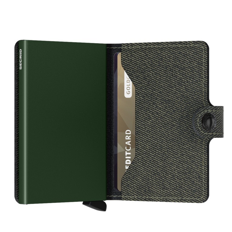 Geldbörse Miniwallet Twist mit RFID-Schutz Green, Farbe: grün/oliv, Marke: Secrid, EAN: 8718215288565, Abmessungen in cm: 6.5x10.2x2.1, Bild 3 von 5