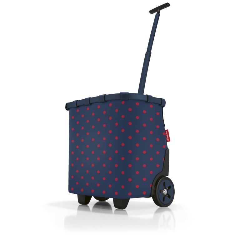 Einkaufsroller Carrycruiser Mixed Dots Red Frame, Farbe: blau/petrol, Marke: Reisenthel, EAN: 4012013725463, Abmessungen in cm: 42x47.5x32, Bild 1 von 7