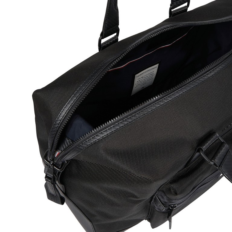Reisetasche Elevated Weekender Black, Farbe: schwarz, Marke: Tommy Hilfiger, EAN: 8720116095739, Abmessungen in cm: 49x28x21, Bild 4 von 5