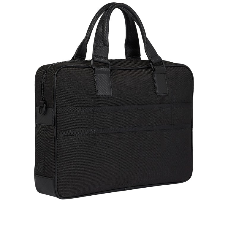 Aktentasche Elevated Computer Bag Black, Farbe: schwarz, Marke: Tommy Hilfiger, EAN: 8720116088922, Abmessungen in cm: 40x29x14, Bild 2 von 4