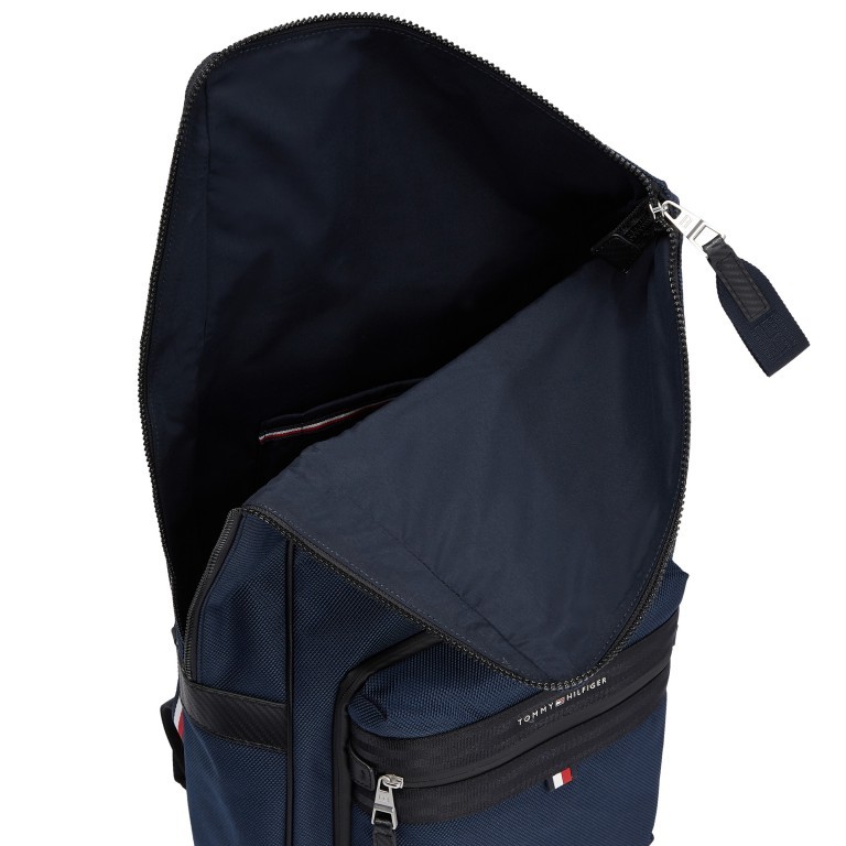 Rucksack Elevated 2 in 1 Backpack mit Laptopfach 15 Zoll Desert Sky, Farbe: blau/petrol, Marke: Tommy Hilfiger, EAN: 8720116095722, Abmessungen in cm: 32.5x52x14, Bild 4 von 4