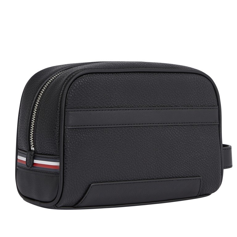 Kulturbeutel Downtown Washbag Black, Farbe: schwarz, Marke: Tommy Hilfiger, EAN: 8720116118001, Abmessungen in cm: 22x15x10, Bild 2 von 3