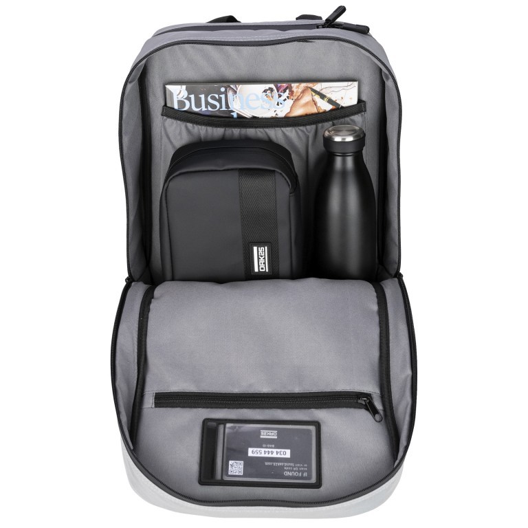 Rucksack Luminant Bag mit Laptopfach 16 Zoll Black, Farbe: schwarz, Marke: OAK25, EAN: 4270001715906, Abmessungen in cm: 27.5x42x15, Bild 5 von 7