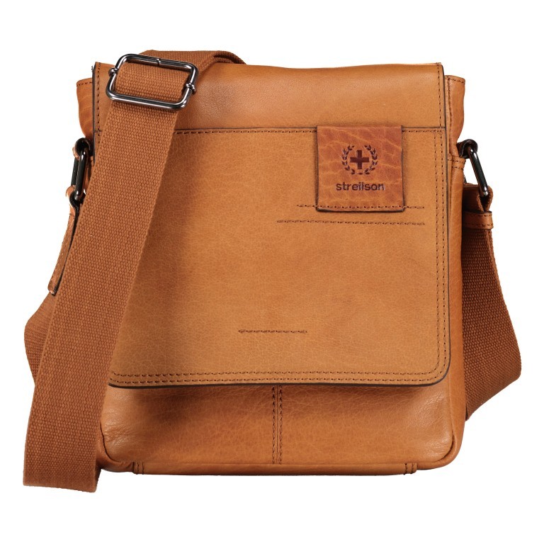 Umhängetasche Hyde Park Shoulderbag XSVF Cognac, Farbe: cognac, Marke: Strellson, EAN: 4053533952298, Abmessungen in cm: 20x25x6.5, Bild 1 von 6