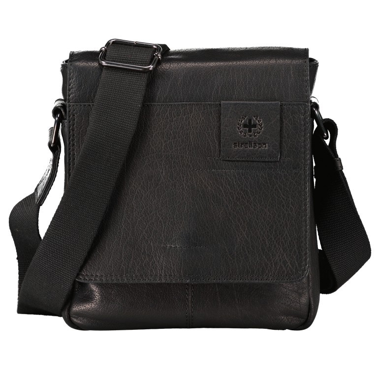 Umhängetasche Hyde Park Shoulderbag XSVF Black, Farbe: schwarz, Marke: Strellson, EAN: 4053533952304, Abmessungen in cm: 20x25x6.5, Bild 1 von 6