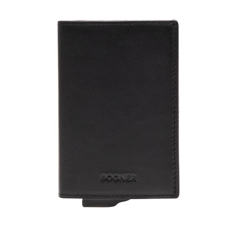 Geldbörse E-Cage C-One mit RFID-Schutz Black, Farbe: schwarz, Marke: Bogner, EAN: 4053533923090, Abmessungen in cm: 6.5x10x1.5, Bild 1 von 8