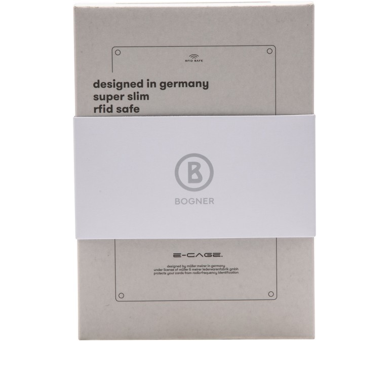 Geldbörse E-Cage C-One mit RFID-Schutz Black, Farbe: anthrazit, Marke: Bogner, EAN: 4053533923083, Abmessungen in cm: 6.5x10x1.5, Bild 8 von 8