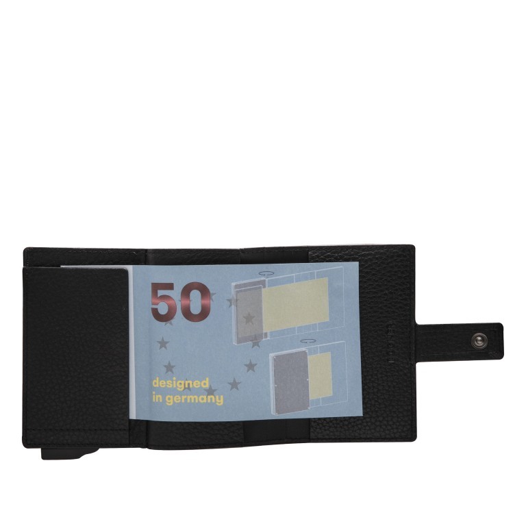 Geldbörse E-Cage C-Two mit RFID-Schutz Black, Farbe: anthrazit, Marke: Bogner, EAN: 4053533923106, Abmessungen in cm: 6.5x10x1.8, Bild 6 von 8
