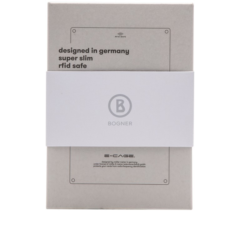 Geldbörse E-Cage C-Two mit RFID-Schutz Black, Farbe: anthrazit, Marke: Bogner, EAN: 4053533923106, Abmessungen in cm: 6.5x10x1.8, Bild 8 von 8