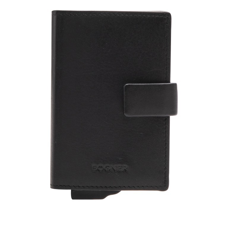 Geldbörse E-Cage C-Two mit RFID-Schutz Black, Farbe: schwarz, Marke: Bogner, EAN: 4053533923113, Abmessungen in cm: 6.5x10x1.8, Bild 1 von 8