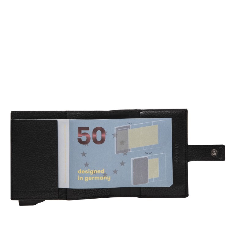 Geldbörse E-Cage C-Three mit RFID-Schutz Black, Farbe: anthrazit, Marke: Bogner, EAN: 4053533923120, Abmessungen in cm: 6.5x10x2.5, Bild 6 von 8