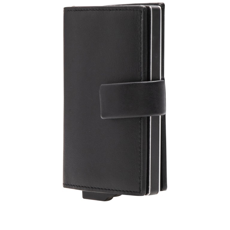 Geldbörse E-Cage C-Three mit RFID-Schutz Black, Farbe: schwarz, Marke: Bogner, EAN: 4053533923137, Abmessungen in cm: 6.5x10x2.5, Bild 2 von 8