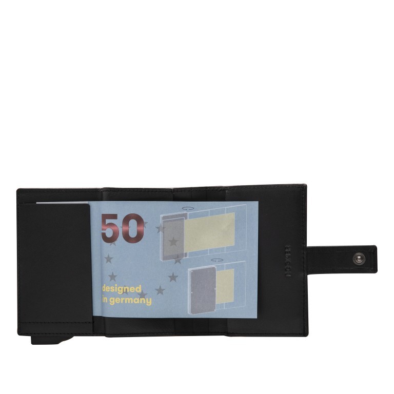 Geldbörse E-Cage C-Three mit RFID-Schutz Black, Farbe: schwarz, Marke: Bogner, EAN: 4053533923137, Abmessungen in cm: 6.5x10x2.5, Bild 6 von 8