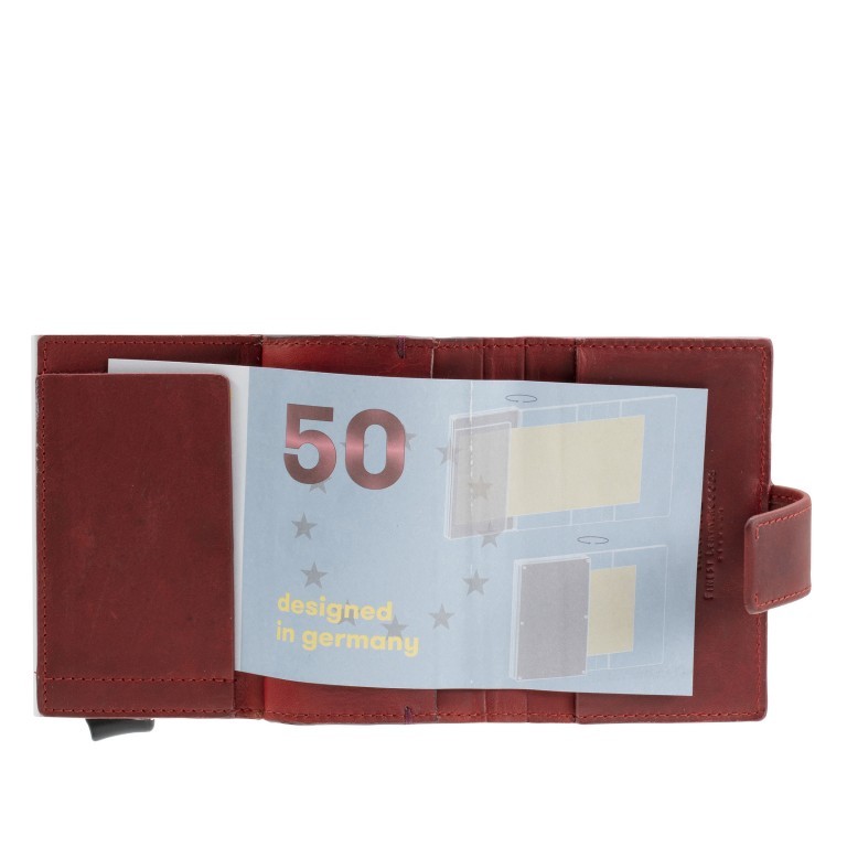 Geldbörse Birkenfeld E-Cage C-Two mit RFID-Schutz Rot, Farbe: rot/weinrot, Marke: Maitre, EAN: 4053533967520, Abmessungen in cm: 6.5x10x1.5, Bild 6 von 7