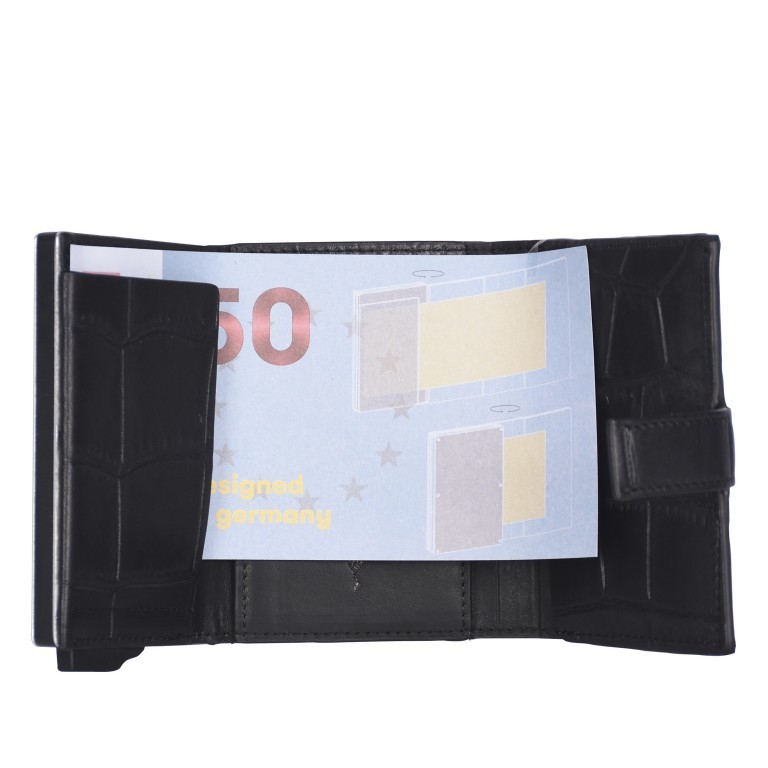 Geldbörse E-Cage C-Three Black, Farbe: schwarz, Marke: Joop!, EAN: 4048835007067, Abmessungen in cm: 7x10.5x2.5, Bild 5 von 7