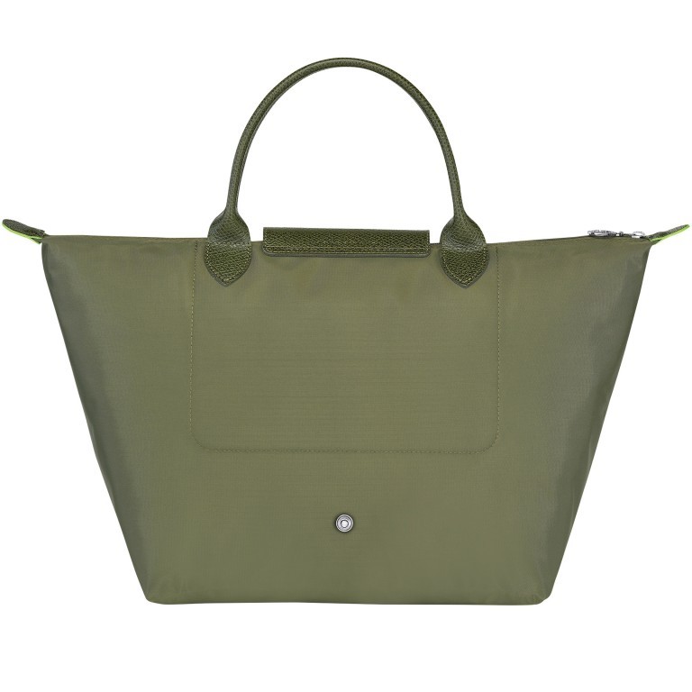Handtasche Le Pliage Green Handtasche M Dunkelgrün, Farbe: grün/oliv, Marke: Longchamp, EAN: 3597922092123, Abmessungen in cm: 30x28x20, Bild 3 von 6