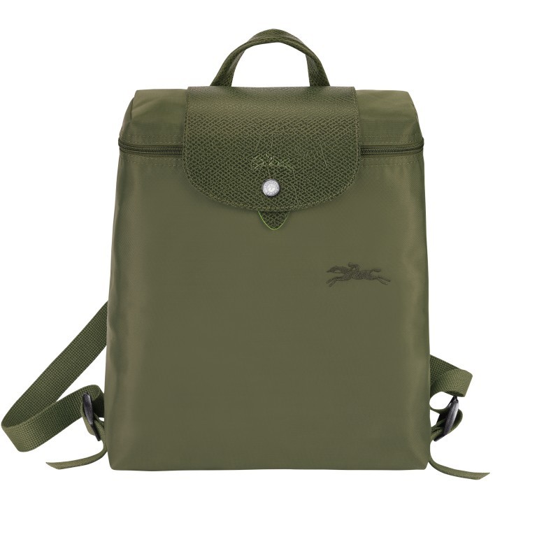 Rucksack Le Pliage Green Rucksack Dunkelgrün, Farbe: grün/oliv, Marke: Longchamp, EAN: 3597922092147, Abmessungen in cm: 26x28x10, Bild 1 von 5