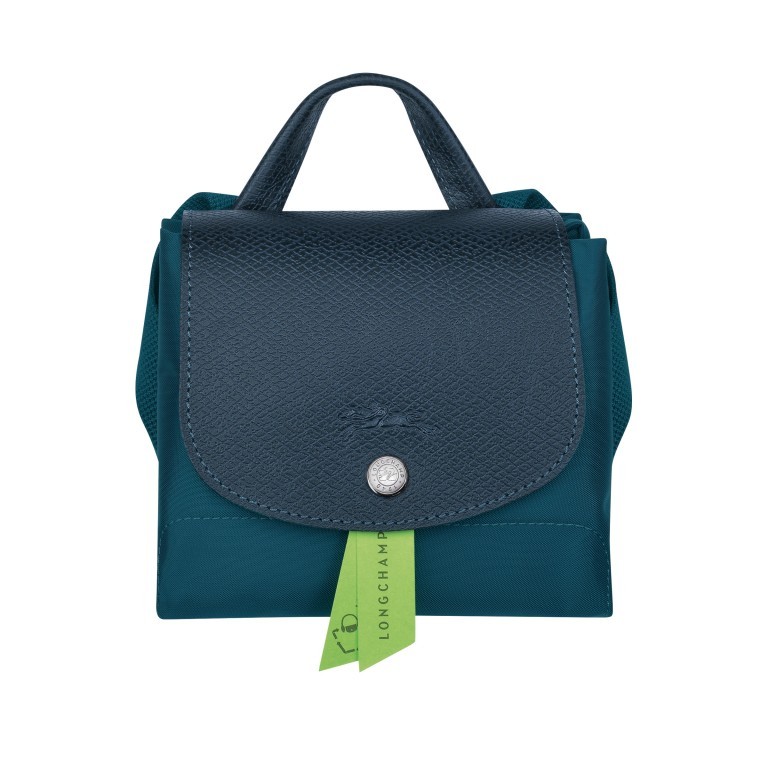Rucksack Le Pliage Green Rucksack Blau, Farbe: blau/petrol, Marke: Longchamp, EAN: 3597922084982, Abmessungen in cm: 26x28x10, Bild 5 von 5