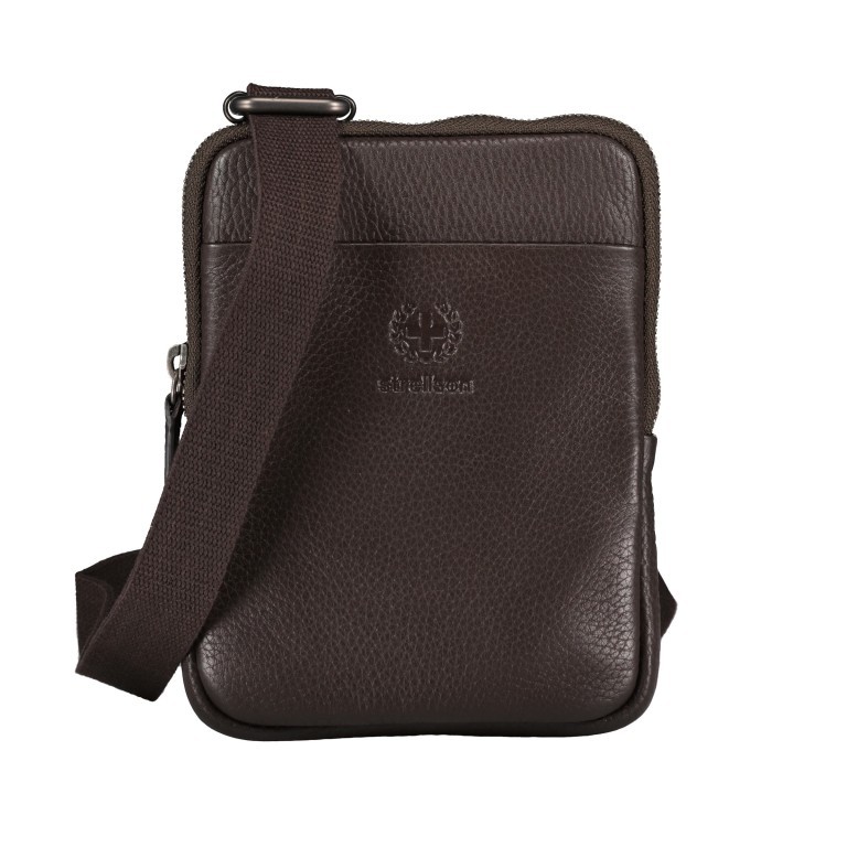 Umhängetasche Park Royal Shoulderbag XSVZ Dark Brown, Farbe: braun, Marke: Strellson, EAN: 4053533999415, Abmessungen in cm: 14x18x3, Bild 1 von 4