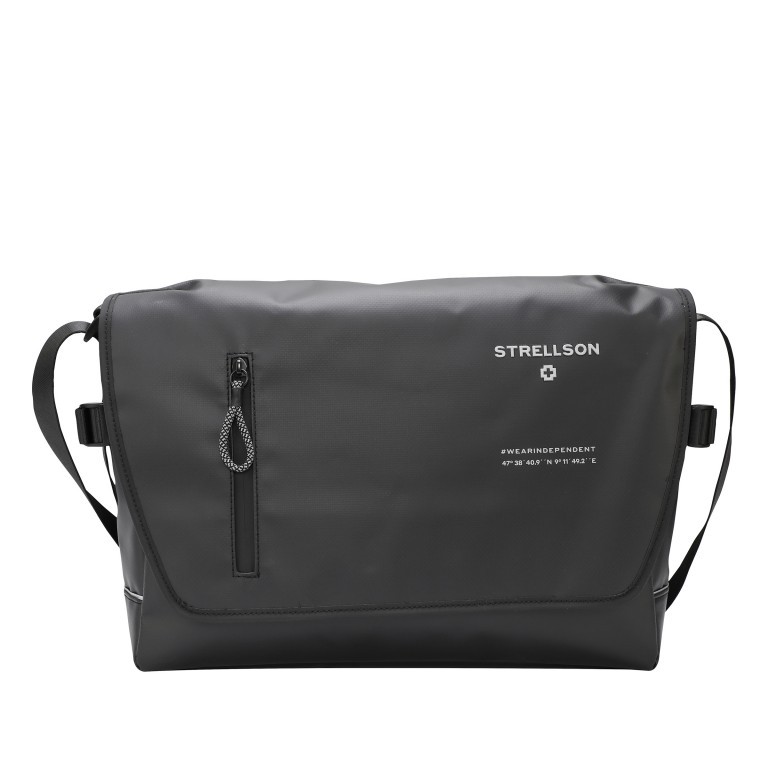 Kuriertasche Stockwell 2.0 Messenger Dorian LHF Black, Farbe: schwarz, Marke: Strellson, EAN: 4053533988723, Abmessungen in cm: 38x27x12, Bild 1 von 7