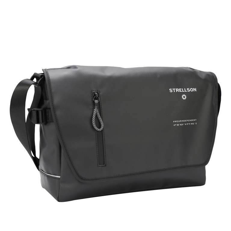 Kuriertasche Stockwell 2.0 Messenger Dorian LHF Black, Farbe: schwarz, Marke: Strellson, EAN: 4053533988723, Abmessungen in cm: 38x27x12, Bild 2 von 7