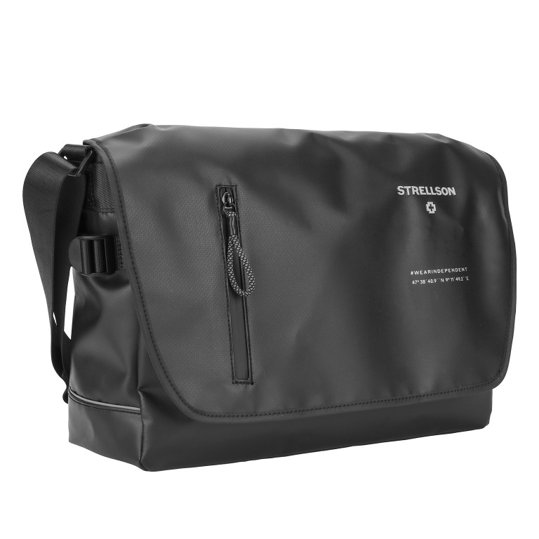 Kuriertasche Stockwell 2.0 Messenger Dorian LHF Black, Farbe: schwarz, Marke: Strellson, EAN: 4053533988723, Abmessungen in cm: 38x27x12, Bild 2 von 7