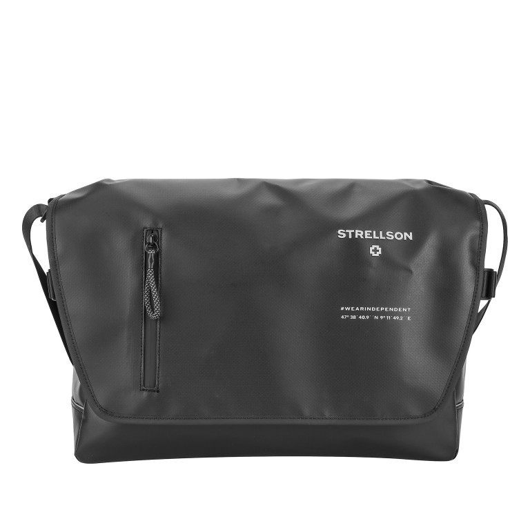 Kuriertasche Stockwell 2.0 Messenger Dorian LHF Black, Farbe: schwarz, Marke: Strellson, EAN: 4053533988723, Abmessungen in cm: 38x27x12, Bild 1 von 7
