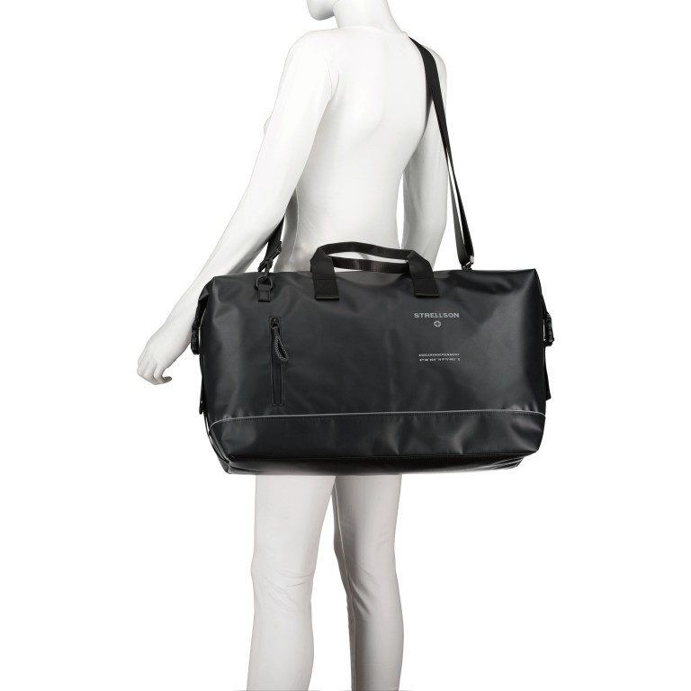 Reisetasche Stockwell 2.0 Weekender Landon MHZ Black, Farbe: schwarz, Marke: Strellson, EAN: 4053533988785, Abmessungen in cm: 50x30x21.5, Bild 5 von 7