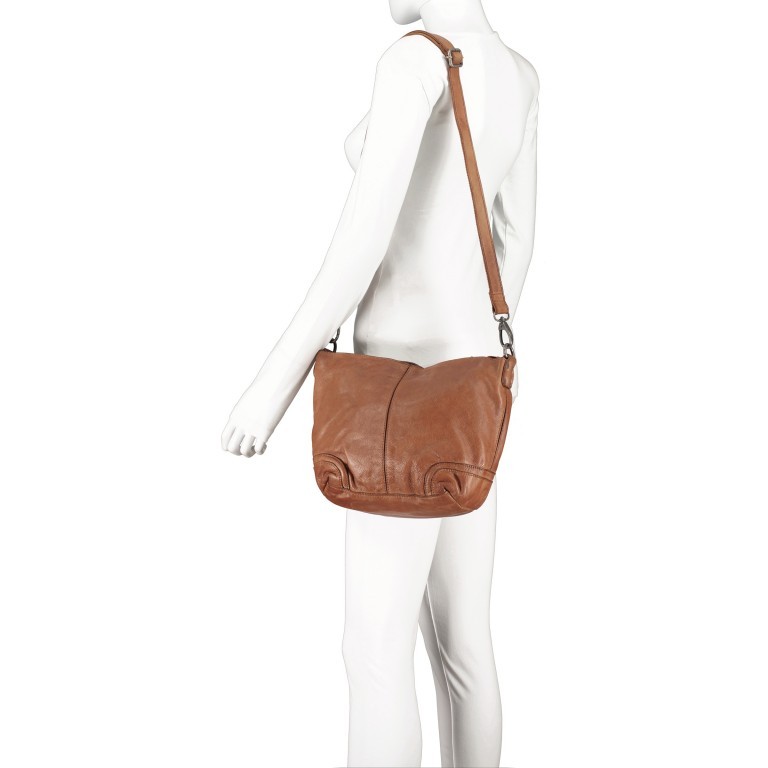 Beuteltasche Lisa Cognac, Farbe: cognac, Marke: The Chesterfield Brand, EAN: 8719241034270, Abmessungen in cm: 22x20x11, Bild 4 von 8