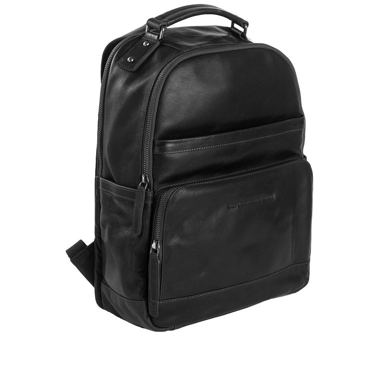 Rucksack Austin mit Laptopfach 14 Zoll Black, Farbe: schwarz, Marke: The Chesterfield Brand, EAN: 8719241038773, Abmessungen in cm: 32x39x14, Bild 1 von 6