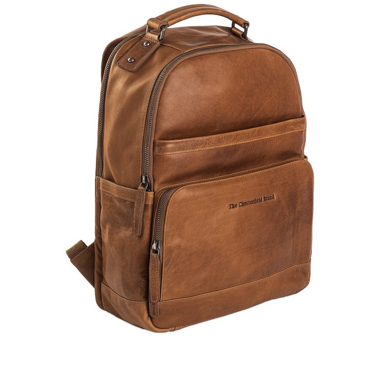 Rucksack Austin mit Laptopfach 14 Zoll Cognac, Farbe: cognac, Marke: The Chesterfield Brand, EAN: 8719241038797, Abmessungen in cm: 32x39x14, Bild 1 von 6