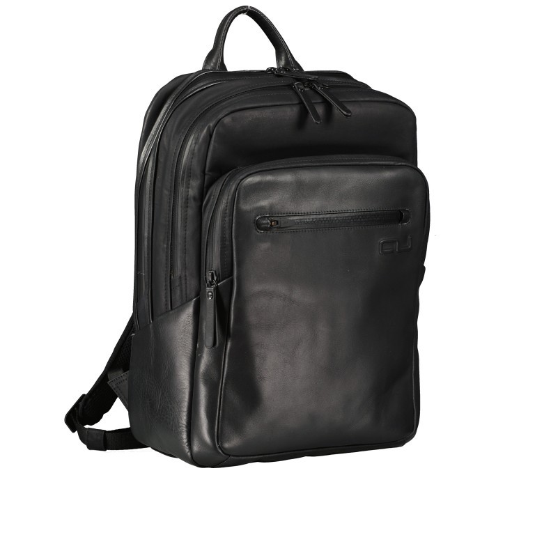 Rucksack Fusion Tadashi mit Laptopfach 15 Zoll, Farbe: schwarz, Marke: Aunts & Uncles, EAN: 4250394970380, Abmessungen in cm: 32x41x10, Bild 2 von 6