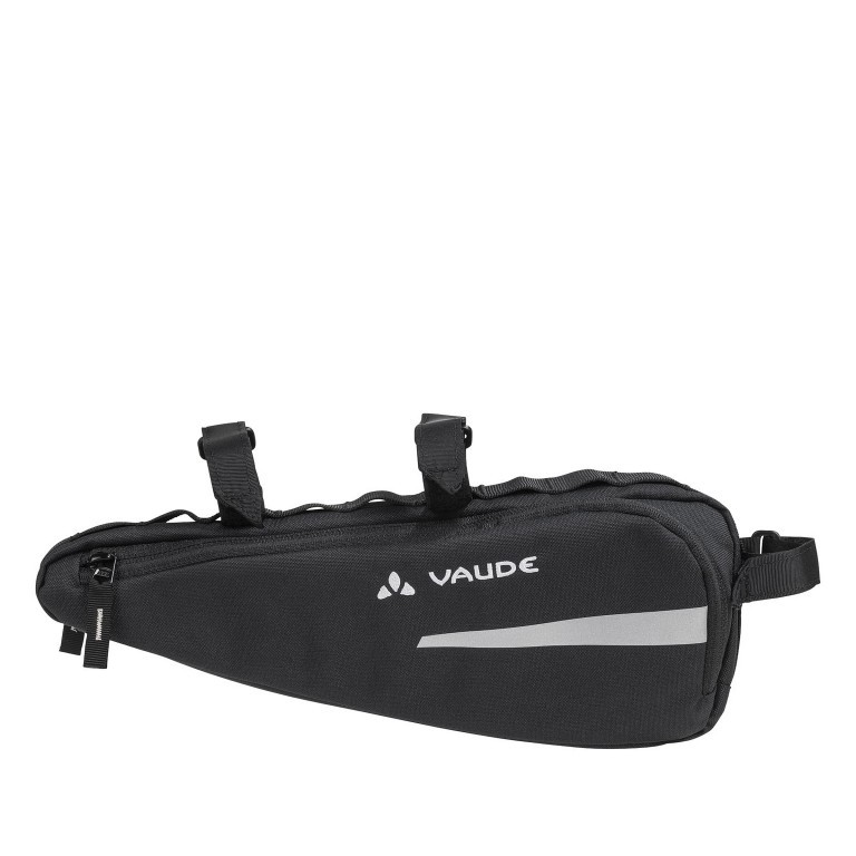 Rahmentasche Cruiser Bag Black, Farbe: schwarz, Marke: Vaude, EAN: 4052285592813, Abmessungen in cm: 28x11x4, Bild 1 von 2