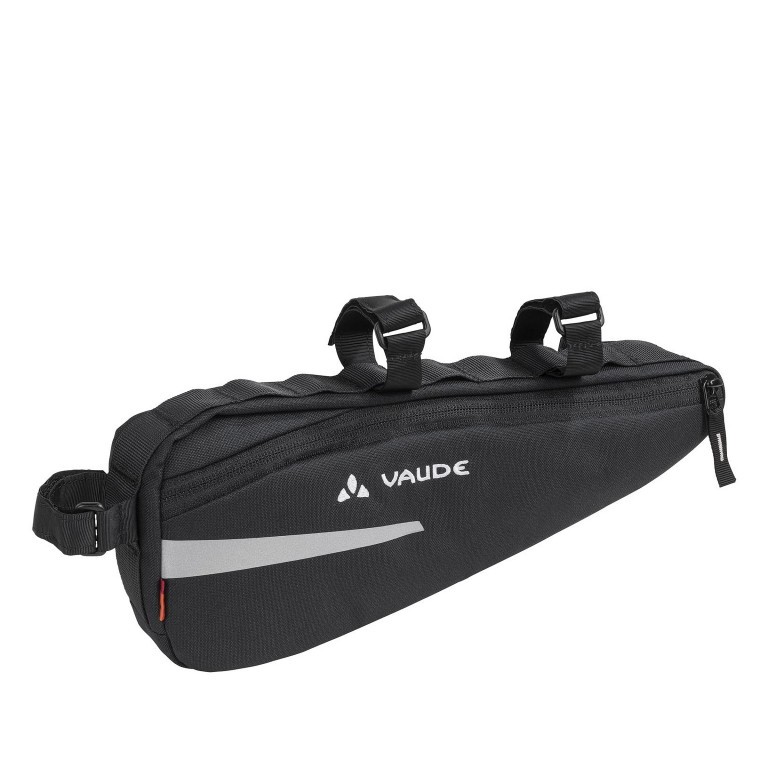Rahmentasche Cruiser Bag Black, Farbe: schwarz, Marke: Vaude, EAN: 4052285592813, Abmessungen in cm: 28x11x4, Bild 2 von 2