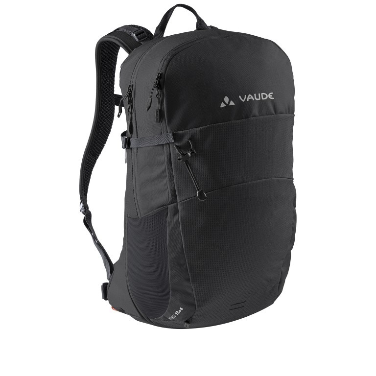 Rucksack Wizard 18+4 an die Körpergröße anpassbar Black, Farbe: schwarz, Marke: Vaude, EAN: 4062218106383, Abmessungen in cm: 29x50x22, Bild 1 von 4