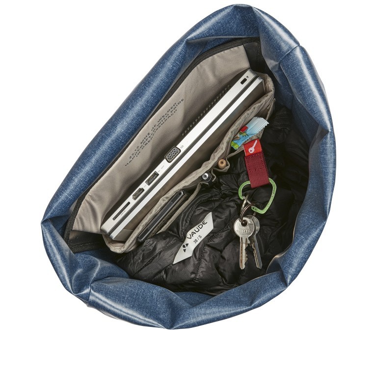 Rucksack Made in Germany Planegg mit Laptopfach 13.3 Zoll Phantom Black, Farbe: schwarz, Marke: Vaude, EAN: 4062218194540, Abmessungen in cm: 44x46x13, Bild 3 von 3