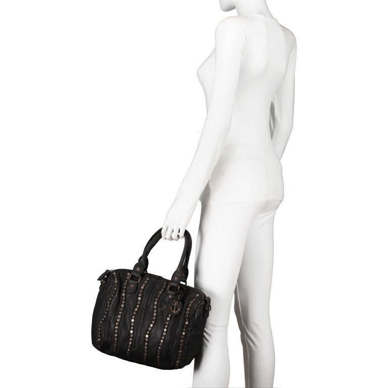 Handtasche New-Lines Rahel NL.6237 Dark Ash, Farbe: anthrazit, Marke: Harbour 2nd, EAN: 4046478055858, Abmessungen in cm: 29x27.5x9, Bild 3 von 6
